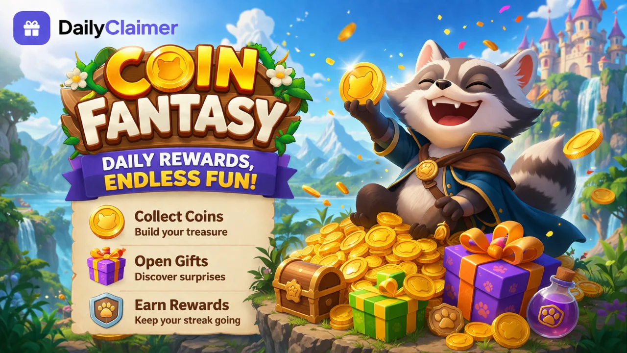 Coin Fantasy Free Spins & Daily Rewards (Latest Working Links)