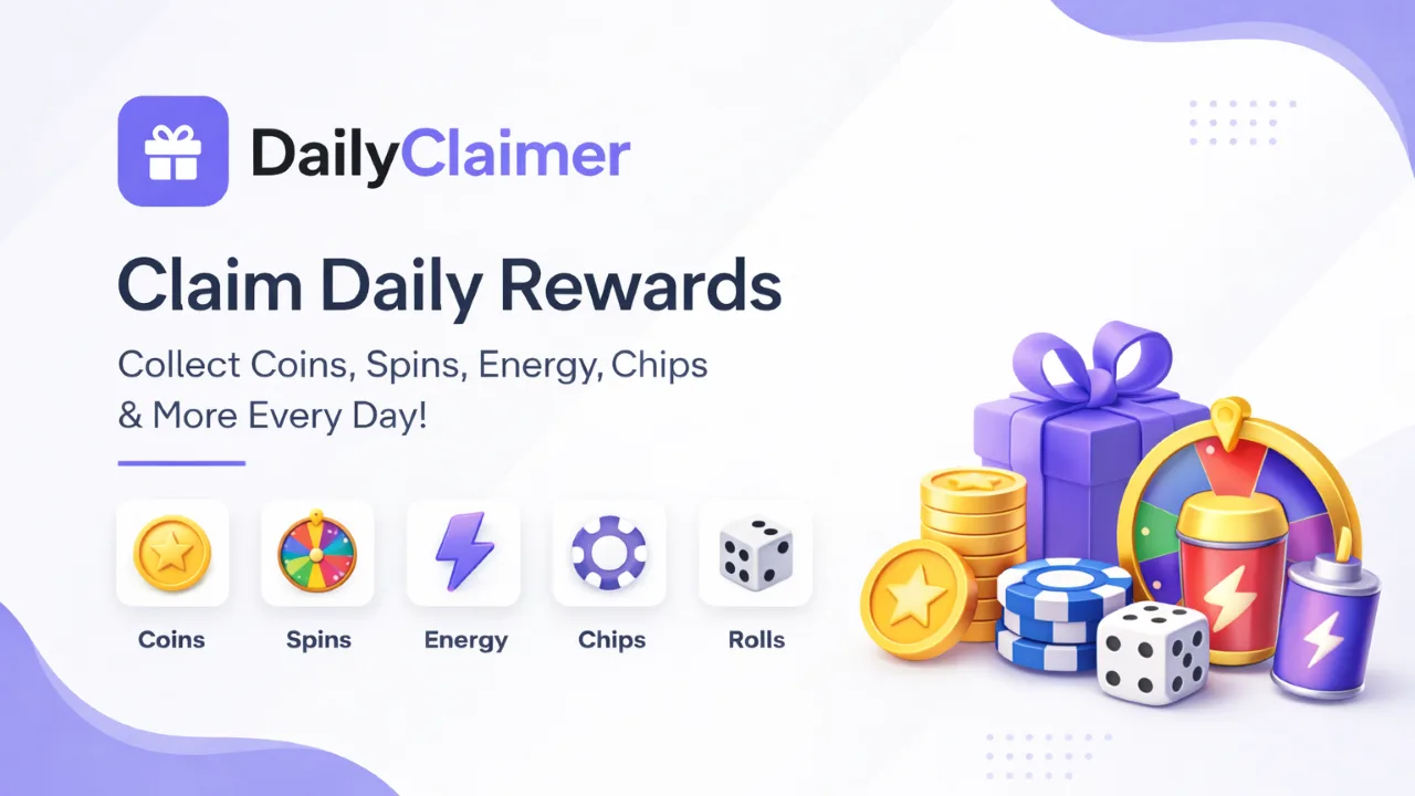 DailyClaimer - Latest Daily Reward Links for Spins, Coins & Bonuses